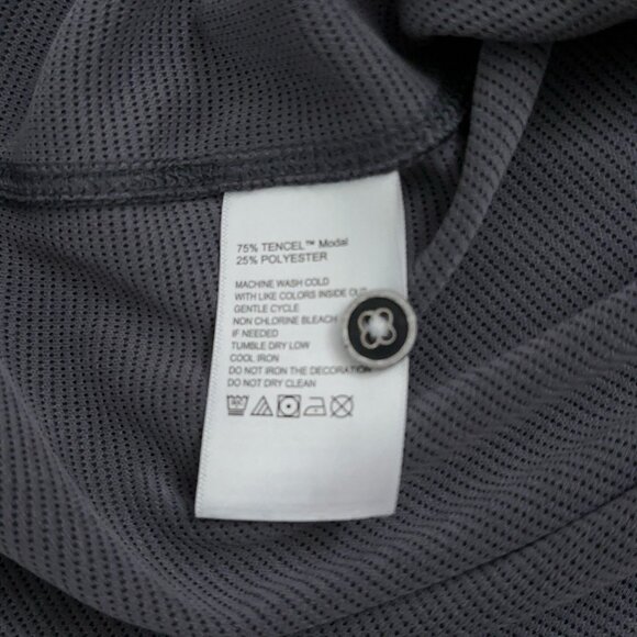 Tommy Bahama Shirt Mens M Shoreview Short Sleeve Tencel Modal Charcoal Gray NEW - Picture 6 of 6